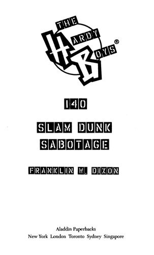 Slam Dunk Sabotage Franklin W Dixon