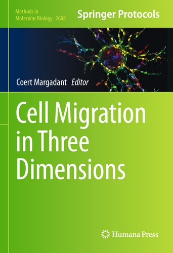 Cell Migration In Three Dimensions 1st Edition Coert Margadant Editor