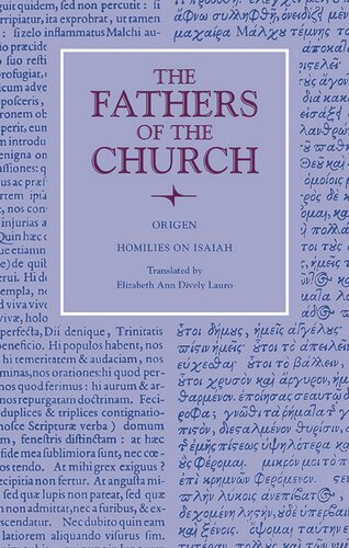 Homilies On Isaiah Fathers Of The Church Volume 142 Origen