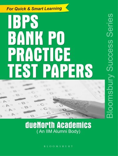 Ibps Bank Po Practice Test Papers Duenorth Academics An Iim Alumni Body