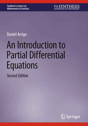 An Introduction To Partial Differential Equations Daniel Arrigo