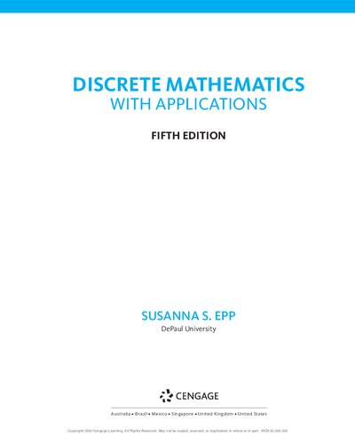 Discrete Mathematics With Applications Fifth Edition 5th Edition Susanna S Epp