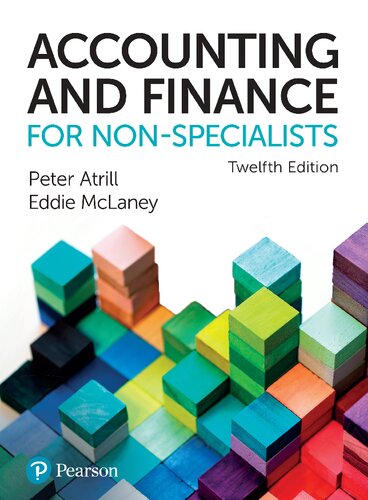 Accounting And Finance For Nonspecialists 12th Edition Peter Atrill