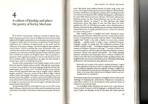 A Culture Of Kinship And Place The Poetry Of Sorley Maclean In Green Voices Understanding Contemporary Nature Poetry 2nd Edition Terry Gifford