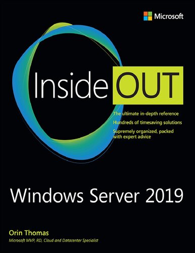 Windows Server 2019 Inside Out 1st Edition Orin Thomas Brad Price