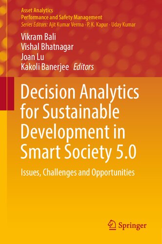 Decision Analytics For Sustainable Development In Smart Society 50 Issues Challenges And Opportunities Vikram Bali
