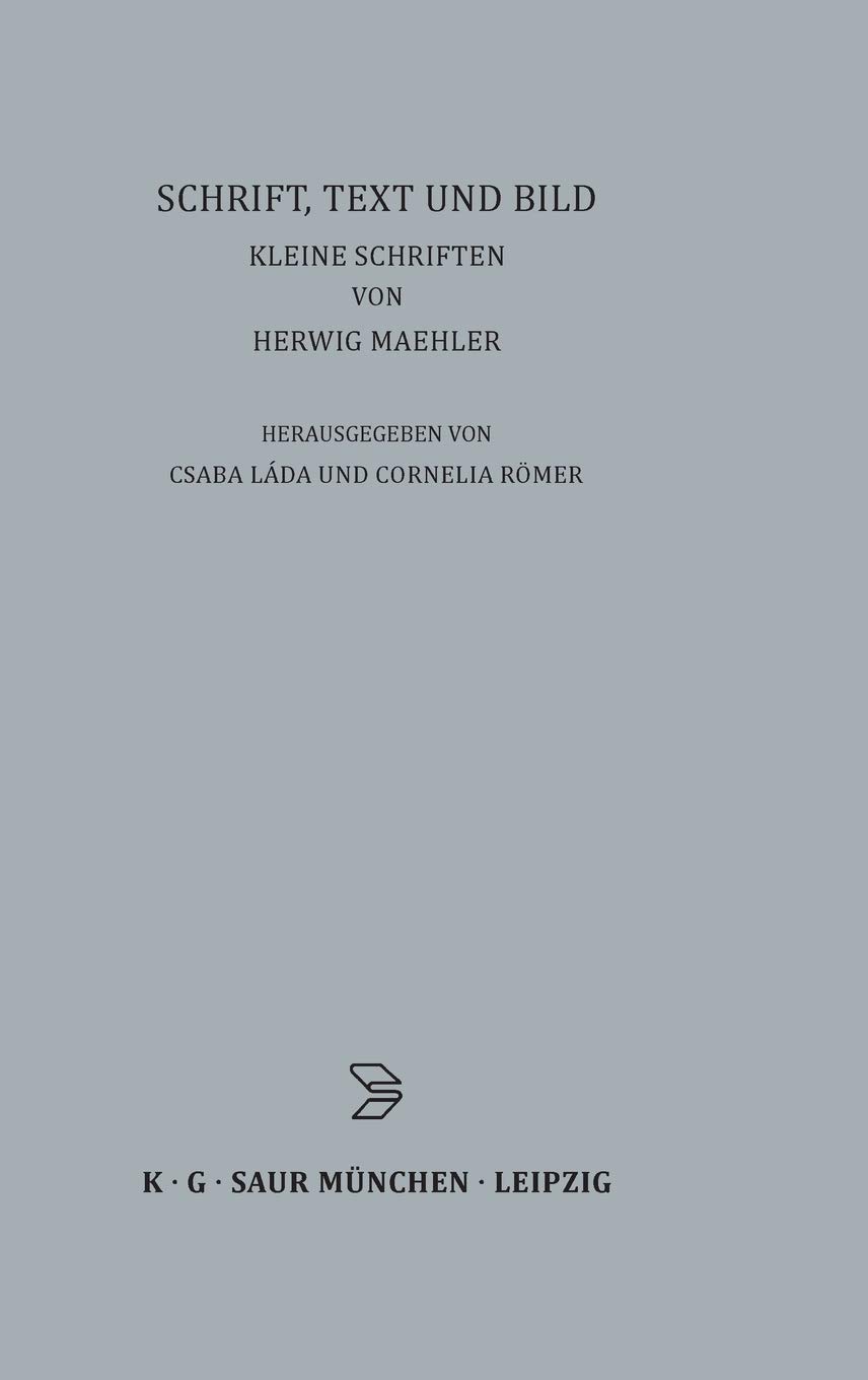Schrift Text Und Bild Herwig Maehler