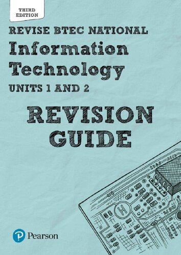Revise Btec National Information Technology Revision Guide 3rd Edition Daniel Richardson And Alan Jarvis