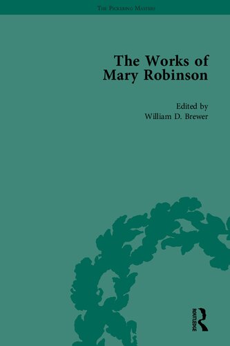 Walsingham Or The Pupil Of Nature Mary Robinson