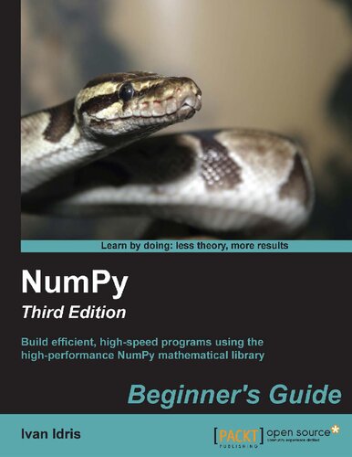 Numpy Beginners Guide Third Edition 3rd Edition Ivan Idris