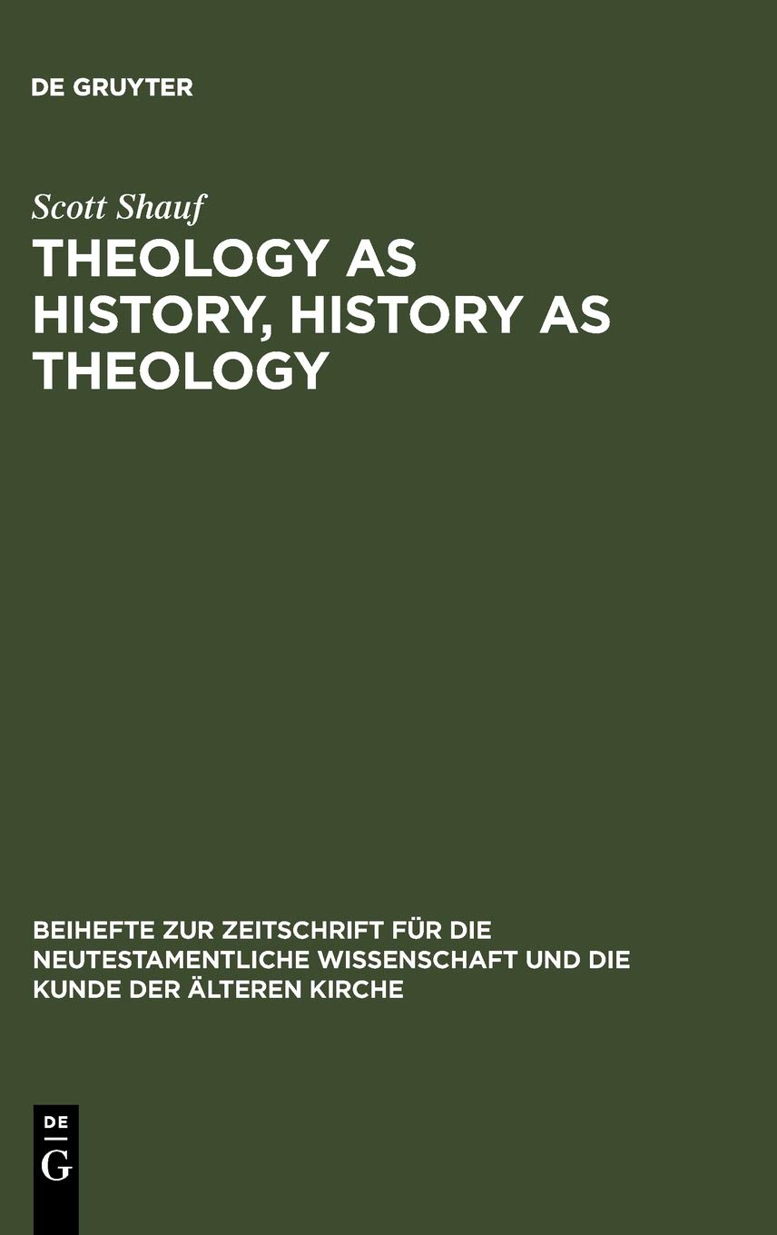 Theology As History History As Theology Paul In Ephesus In Acts 19 Reprint 2012 Scott Shauf