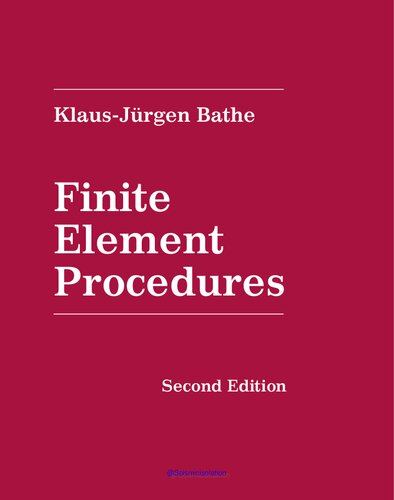 Finite Element Procedures 2nd Edition Klausjrgen Bathe