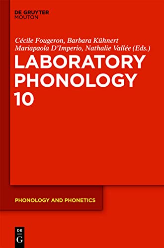 Laboratory Phonology 10 Ccile Fougeron Barbara Khnert Mariapaola Dimperio