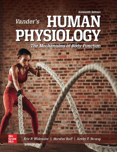 Vanders Human Physiology The Mechanicsms Of Body Function 16th Edition Eric Widmaier