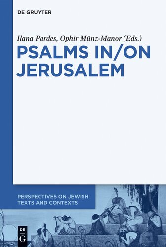 Psalms Inon Jerusalem Ilana Pardes Editor Ophir Mnzmanor Editor