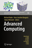 Advanced Computing Michael Bader Hansjoachim Bungartz Tobias Weinzierl