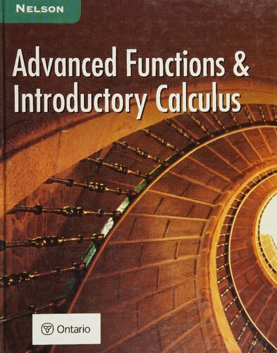 Nelson Advanced Functions Introductory Calculus Chris Kirkpatrick