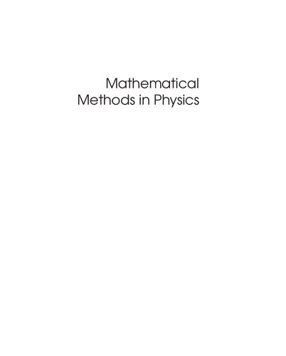 Mathematical Methods In Physics 1st Edition Victor Henner Tatyana Belozerova