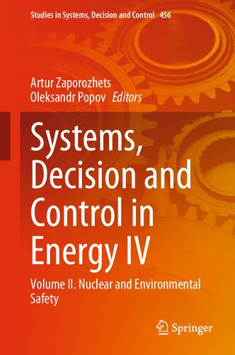 Systems Decision And Control In Energy Iv Volume I Nuclear And Environmental Safety Artur Zaporozhets