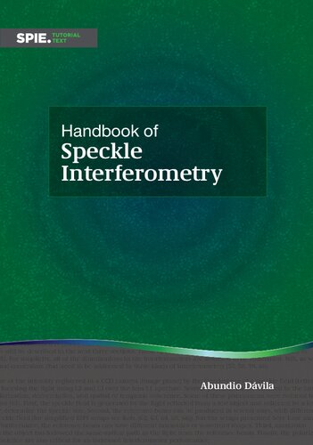 Handbook Of Speckle Interferometry Abundio Dvila