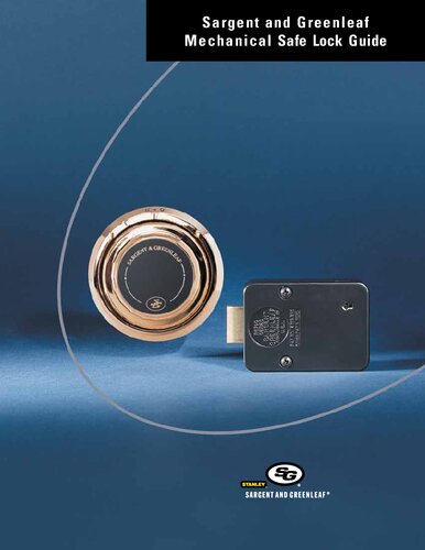 Sargent Greenleaf Mechanical Locks Guide Sargent And Greenleaf