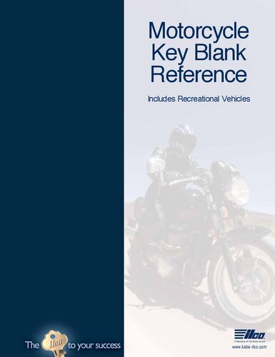 Motorcycle Key Blank Reference Kaba Ilco