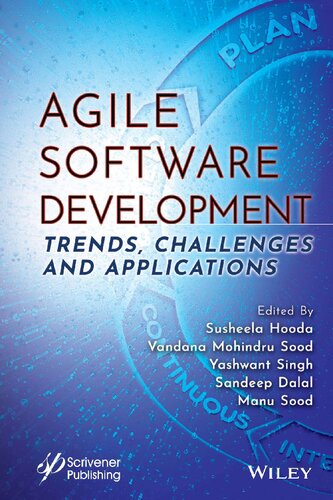 Agile Software Development Susheela Hooda Vandana Mohindru Sood