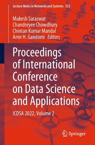 Proceedings Of International Conference On Data Science And Applications Icdsa 2022 Volume 2 Mukesh Saraswat