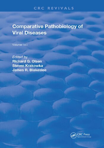 Comparitive Pathobiology Of Viral Diseases 2volume Set Richard G Olsen