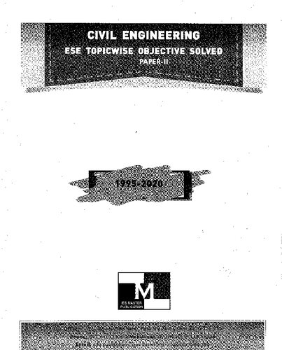 Ese Prelims Civil Engineering Volume 2 2020th Edition Ies Master Editorial Board