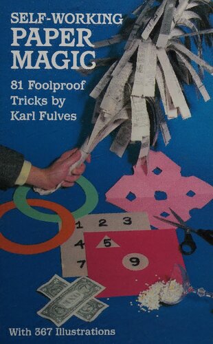 Selfworking Paper Magic 81 Foolproof Tricks Dover Magic Books Illustrated Karl Fulves
