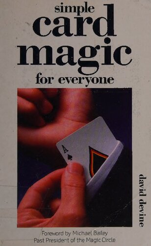 Simple Card Magic For Everyone David Devine