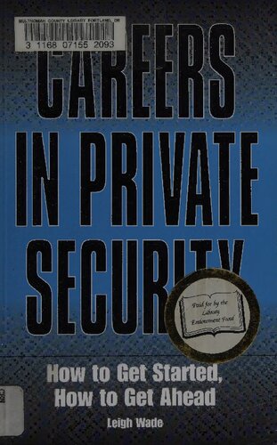 Careers In Private Security How To Get Started How To Get Ahead Leigh Wade