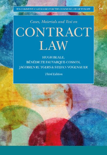 Cases Materials And Text On Contract Law 3rd Edition Hugh Beale
