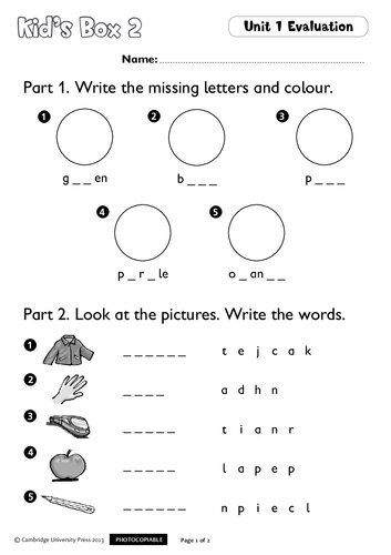 Kids Box Level 2 Tests 2nd Edition Caroline Nixon Michael Tomlinson