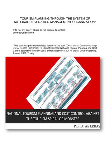 Tourism Planning Through The System Of National Destination Management Organization 1st Edition Ali Erbas