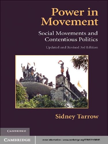 Power In Movement Social Movements And Contentious Politics 3rd Edition Sidney G Tarrow