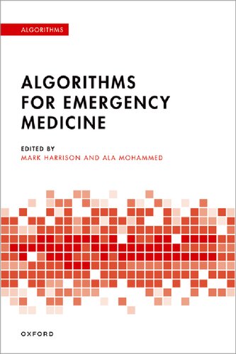 Algorithms For Emergency Medicine 1st Mark Harrison Editor