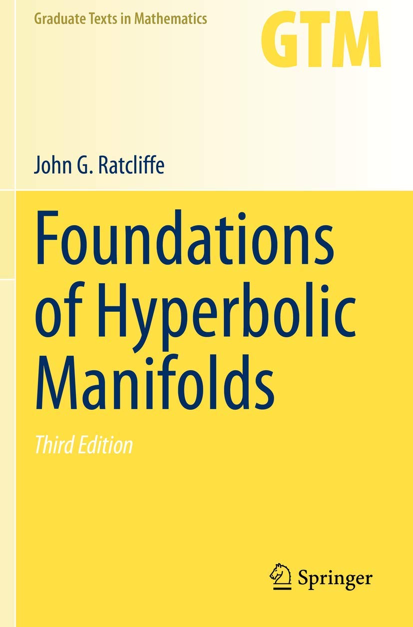 Foundations Of Hyperbolic Manifolds Third Edition 3rd Ed Instructor Solution Manual Solutions 3 3e John G Ratcliffe