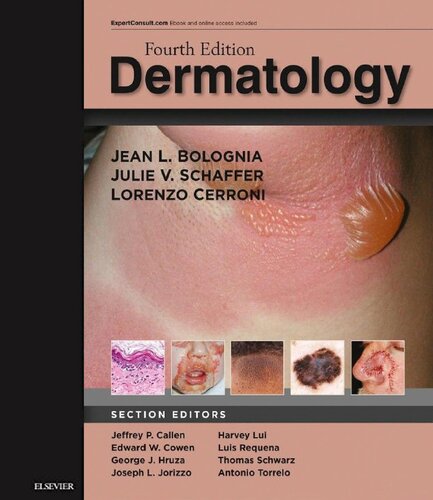 Dermatology 4th Edition Jean L Bolognia Julie V Schaffer Lorenzo Cerroni
