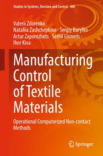 Manufacturing Control Of Textile Materials Operational Computerized Noncontact Methods Valerii Zdorenko