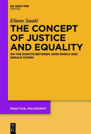 The Concept Of Justice And Equality On The Dispute Between John Rawls And Gerald Cohen Eliane Saad