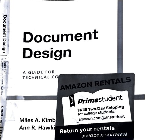 Document Design A Guide For Technical Communicators 1st Edition Miles A Kimball