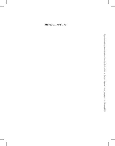 Memcomputing Fundamentals And Applications Massimiliano Di Ventra