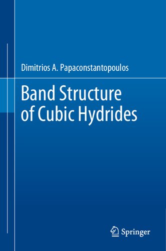 Band Structure Of Cubic Hydrides Dimitrios A Papaconstantopoulos