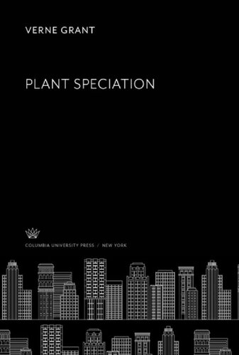 Plant Speciation Reprint Verne Grant