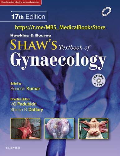 Shaws Textbook Of Gynaecology 17th Edition Sunesh Kumar