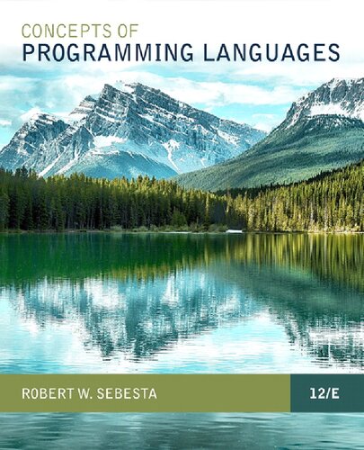 Concepts Of Programming Languages 12th Edition Robert W Sebesta