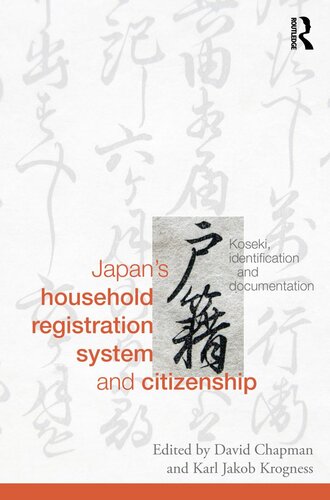 Japans Household Registration System And Citizenship David Chapman