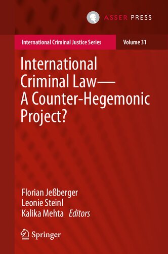 International Criminal Lawa Counterhegemonic Project Florian Jeberger